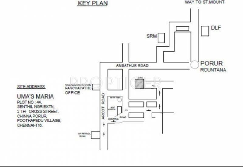Uma Builders Maria Location Plan