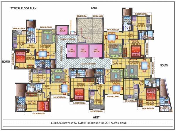  florence Tower A Cluster Plan