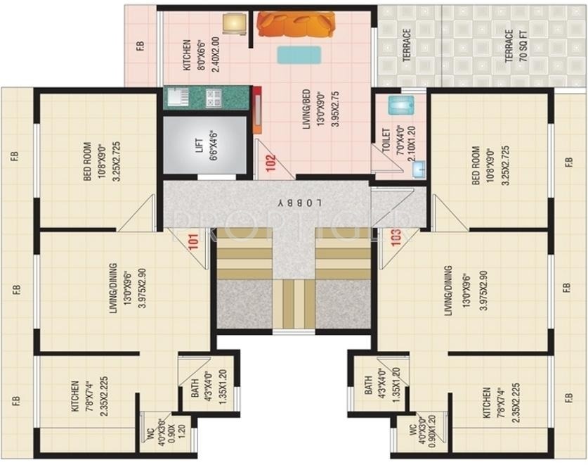 Images for Cluster Plan of JBD Group Balaji Residency