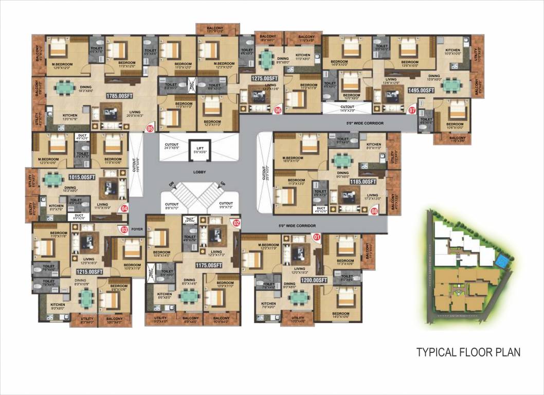 south avenue Tower A Cluster Plan