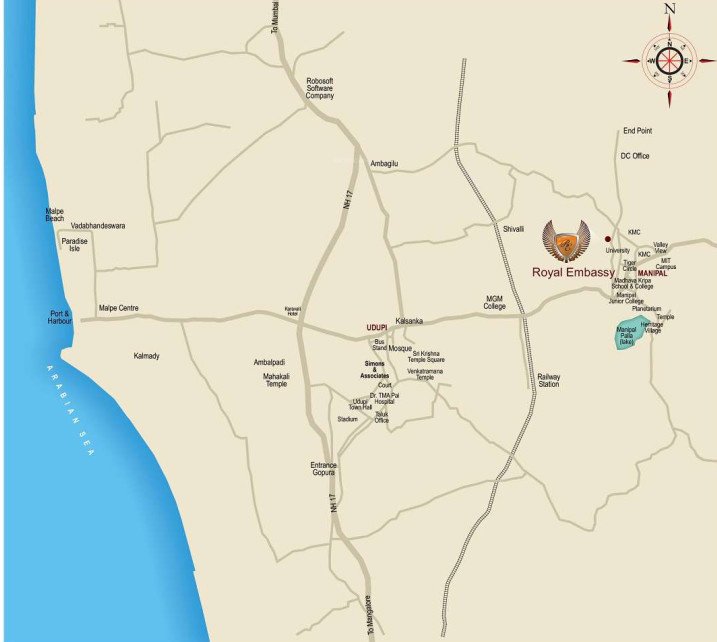  royal embassy Location Plan