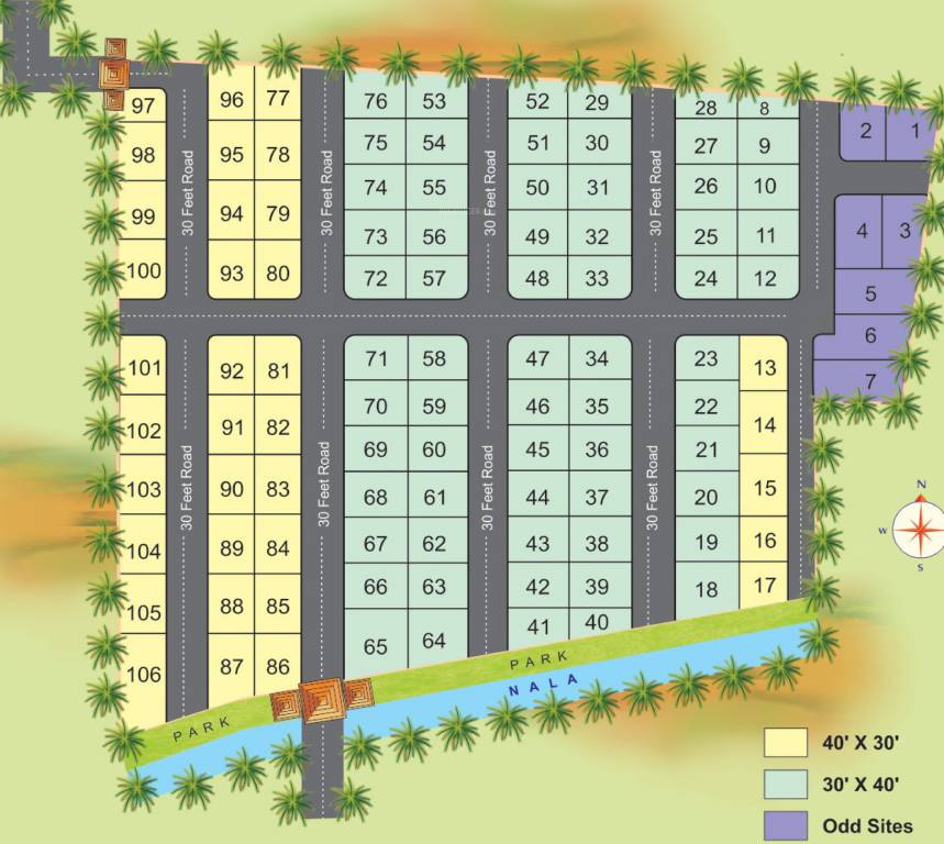 Images for Layout Plan of 7 Hills Siddalingeshwara Green Garden