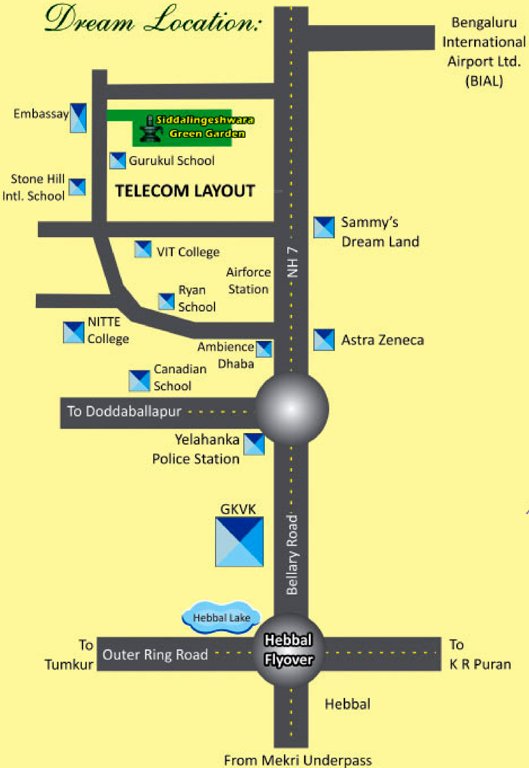 Images for Location Plan of 7 Hills Properties Siddalingeshwara Green Garden