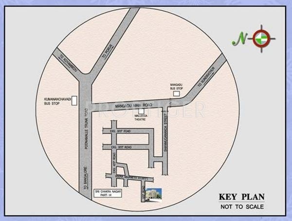 MS Builderss Sri Chakra Nagar Location Plan