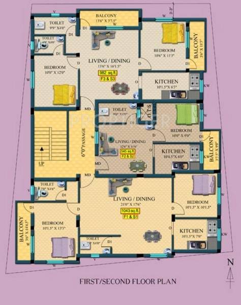 Images for Cluster Plan of MS Builders Manushri Flats