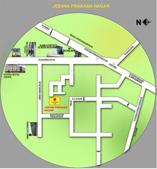 MS Builderss Manushri Flats Location Plan