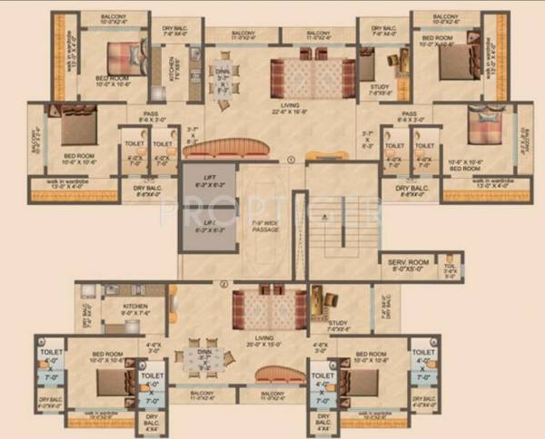 Images for Cluster Plan of Red Brick Developer Mangalmay
