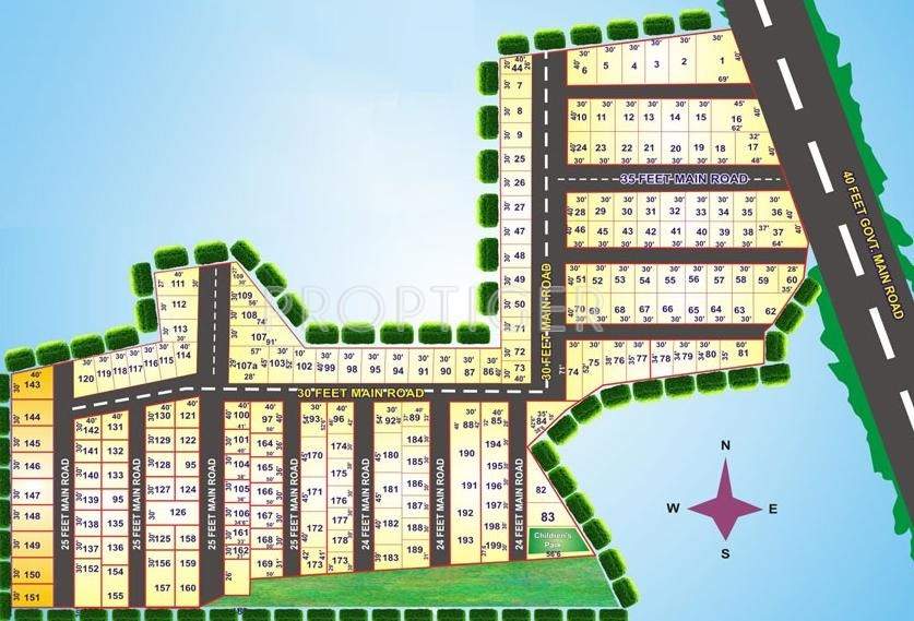 Shabu developers Aashaya Paradise Layout Plan