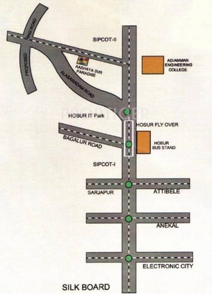 Shabu developers Aashaya Paradise Location Plan