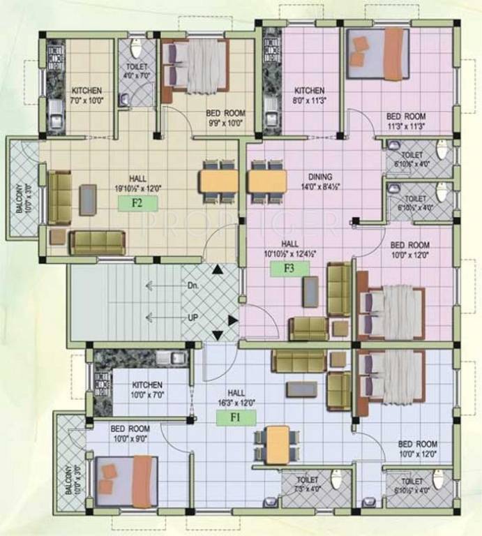 Images for Cluster Plan of MS Builders Mithra Flats