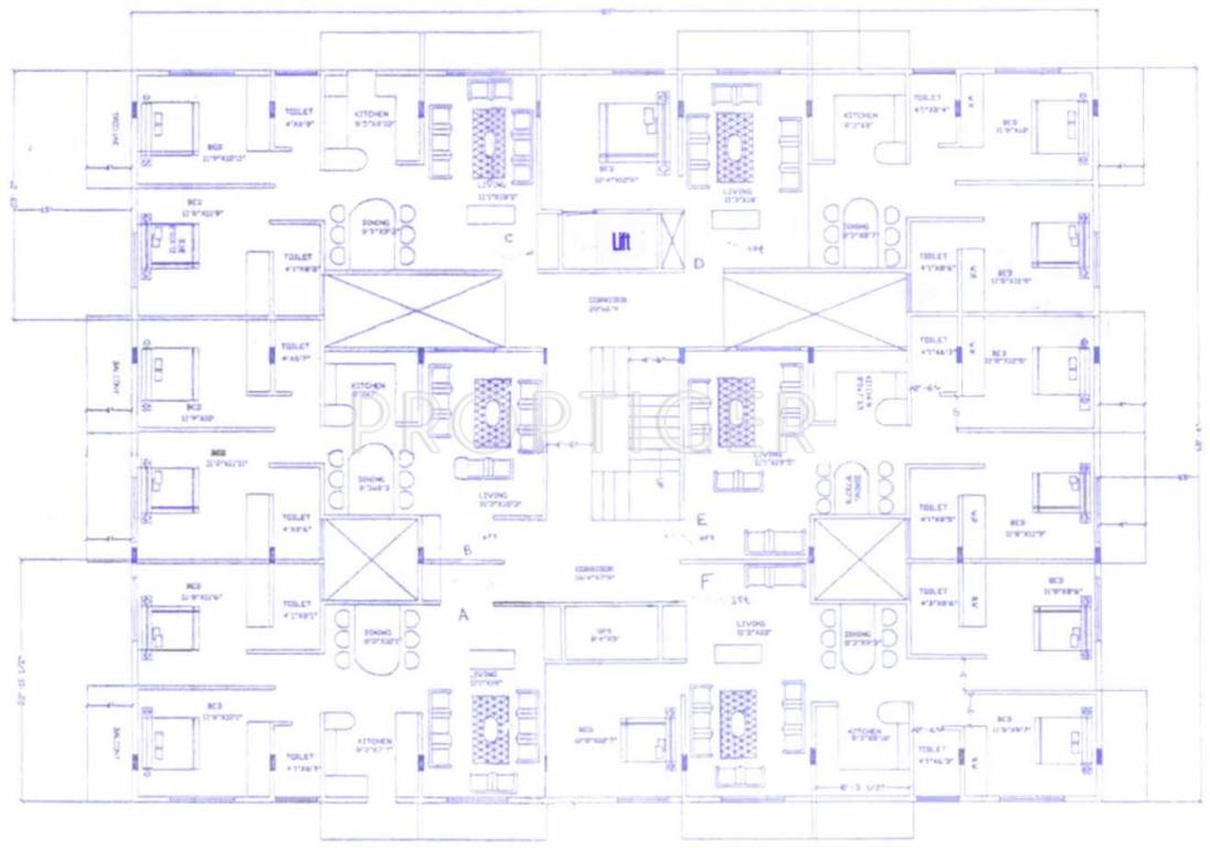 Images for Cluster Plan of Kataria KB Apartments
