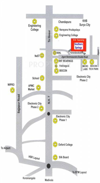 Magnum Developers Southern springs Location Plan