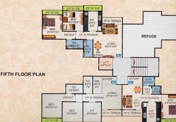 Images for Cluster Plan of Dharti Mira Dharti Residency