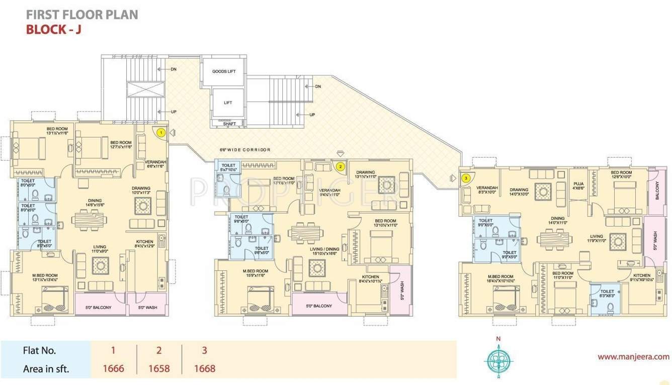 Images for Cluster Plan of Manjeera Diamond Towers