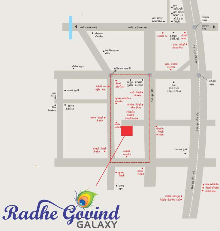  radhe govind galaxy Images for Location Plan of Galaxy Radhe Govind Galaxy