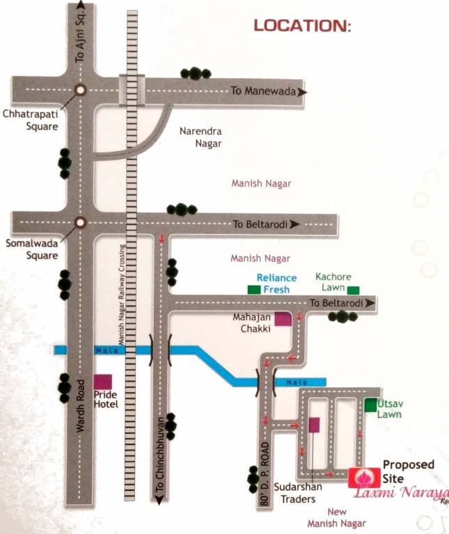  radhe govind galaxy Location Plan