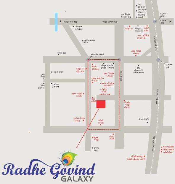 Images for Location Plan of Galaxy Radhe Govind Galaxy