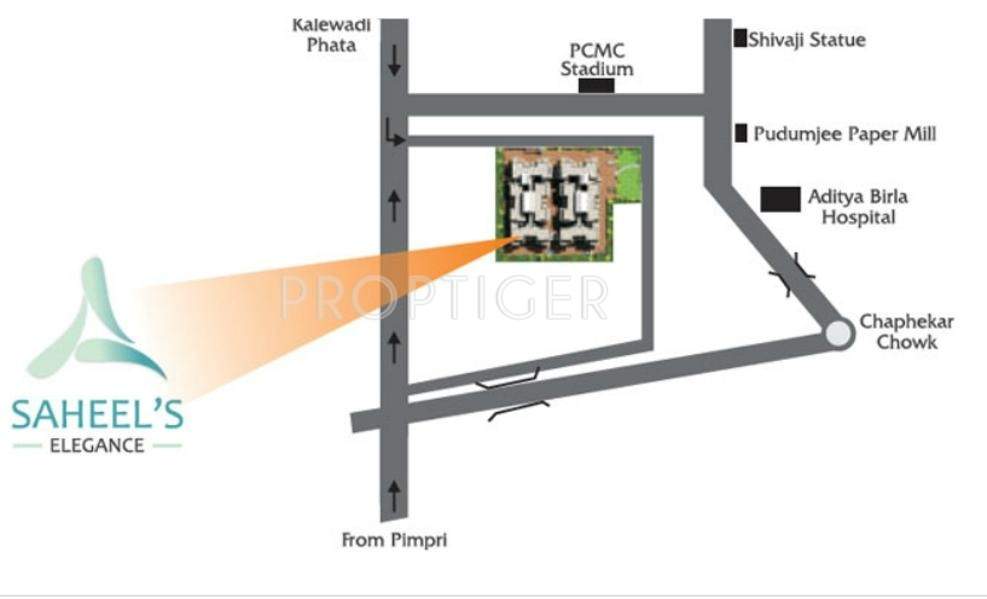 Images for Location Plan of Kohinoor Group Saheel Elegance