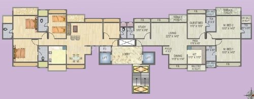 Images for Cluster Plan of Konnark Realtors Sai Krupa Premises