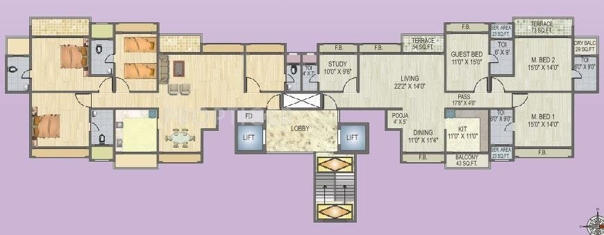 Images for Cluster Plan of Konnark Realtors Sai Krupa Premises