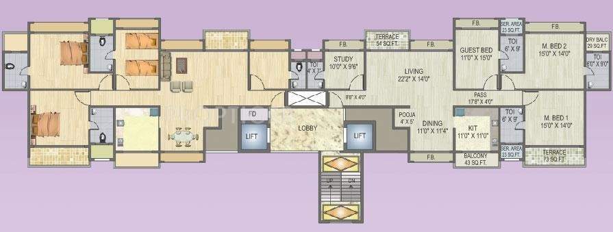 Images for Cluster Plan of Konnark Realtors Sai Krupa Premises