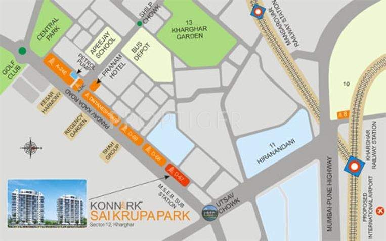 Images for Location Plan of Konnark Realtors Sai Krupa Premises