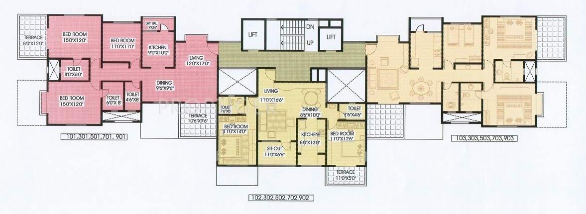 Images for Cluster Plan of Mont Vert Homes Finesse