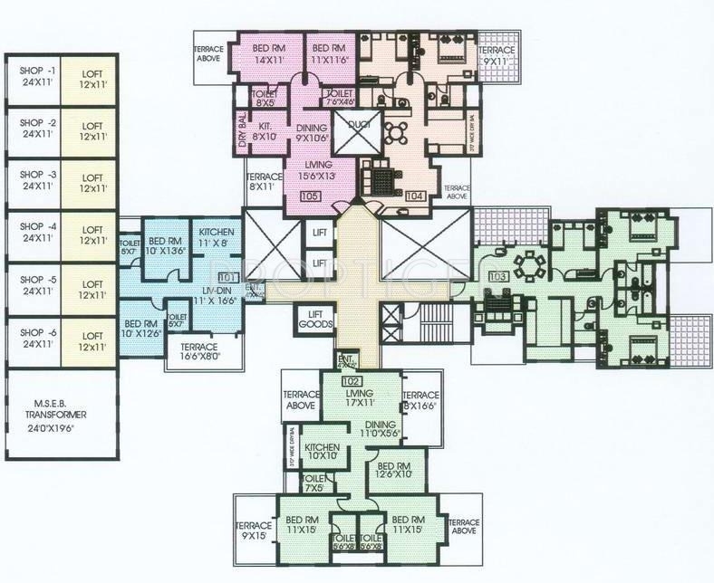 Images for Cluster Plan of Mont Vert Homes Finesse