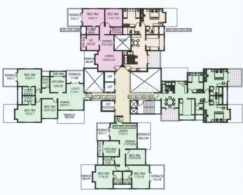 Images for Cluster Plan of Mont Vert Homes Finesse