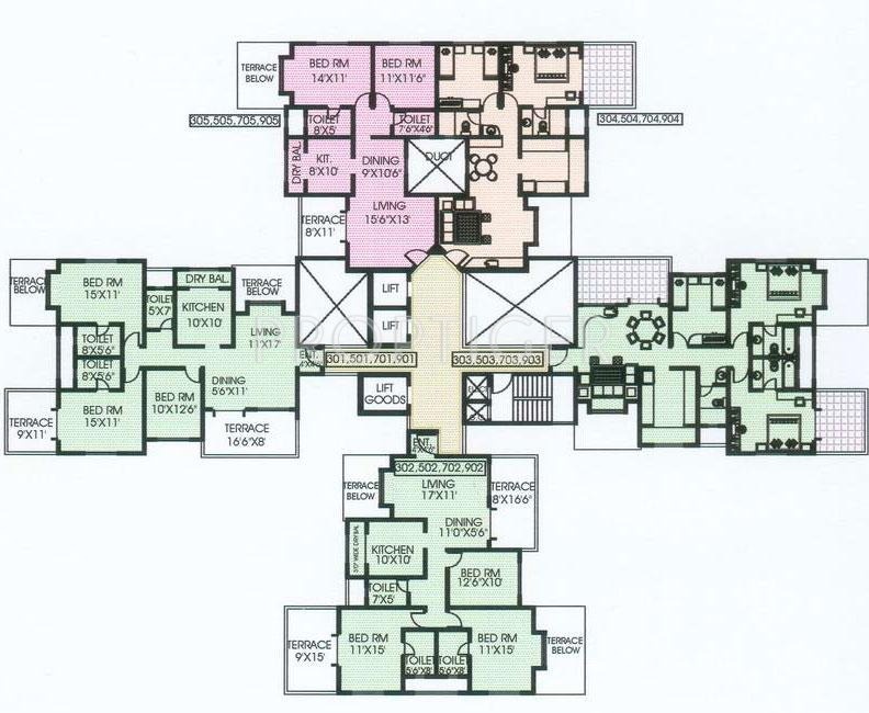 Images for Cluster Plan of Mont Vert Homes Finesse
