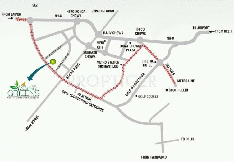 Images for Location Plan of Today Homes Canary Greens