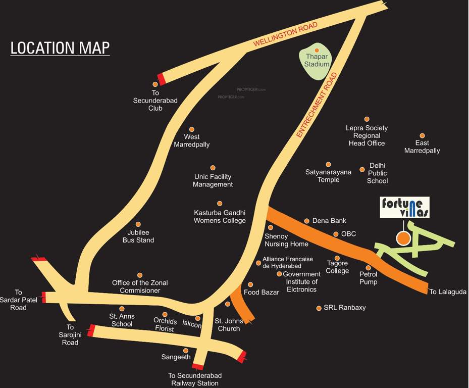  fortune apartments Images for Location Plan of DSL Infrastructure And Space Developers Fortune Apartments