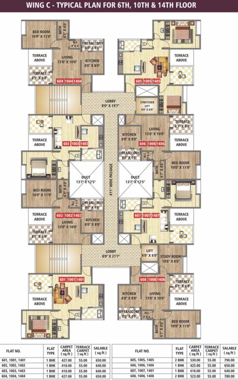 Images for Cluster Plan of Ravinanda Towers