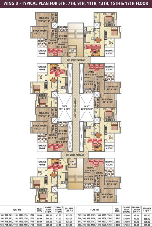Images for Cluster Plan of Ravinanda Towers