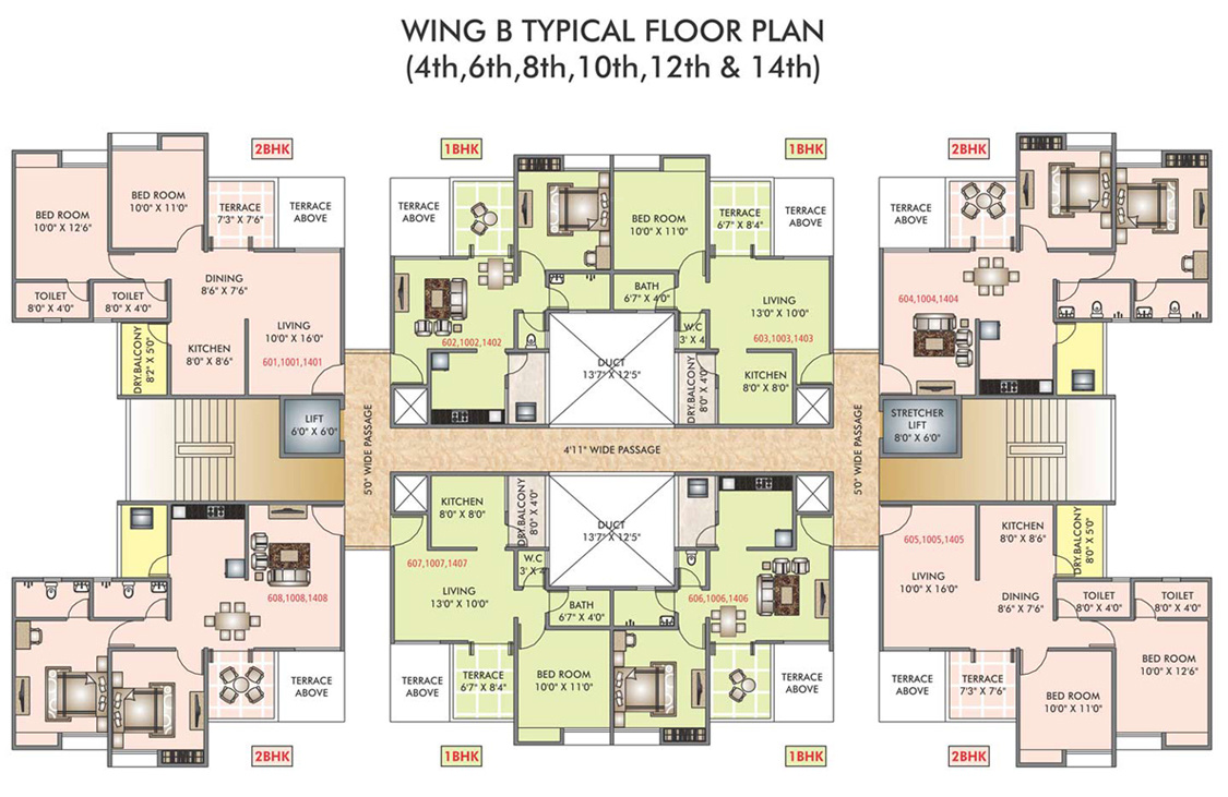  towers Wing A Cluster Plan