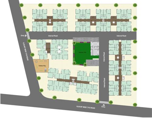  heights Images for Cluster Plan of Maruti Heights
