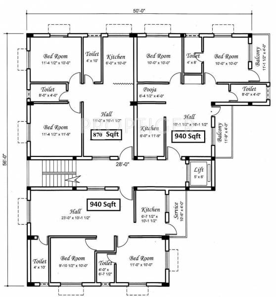 Images for Cluster Plan of Square Lake view apartment