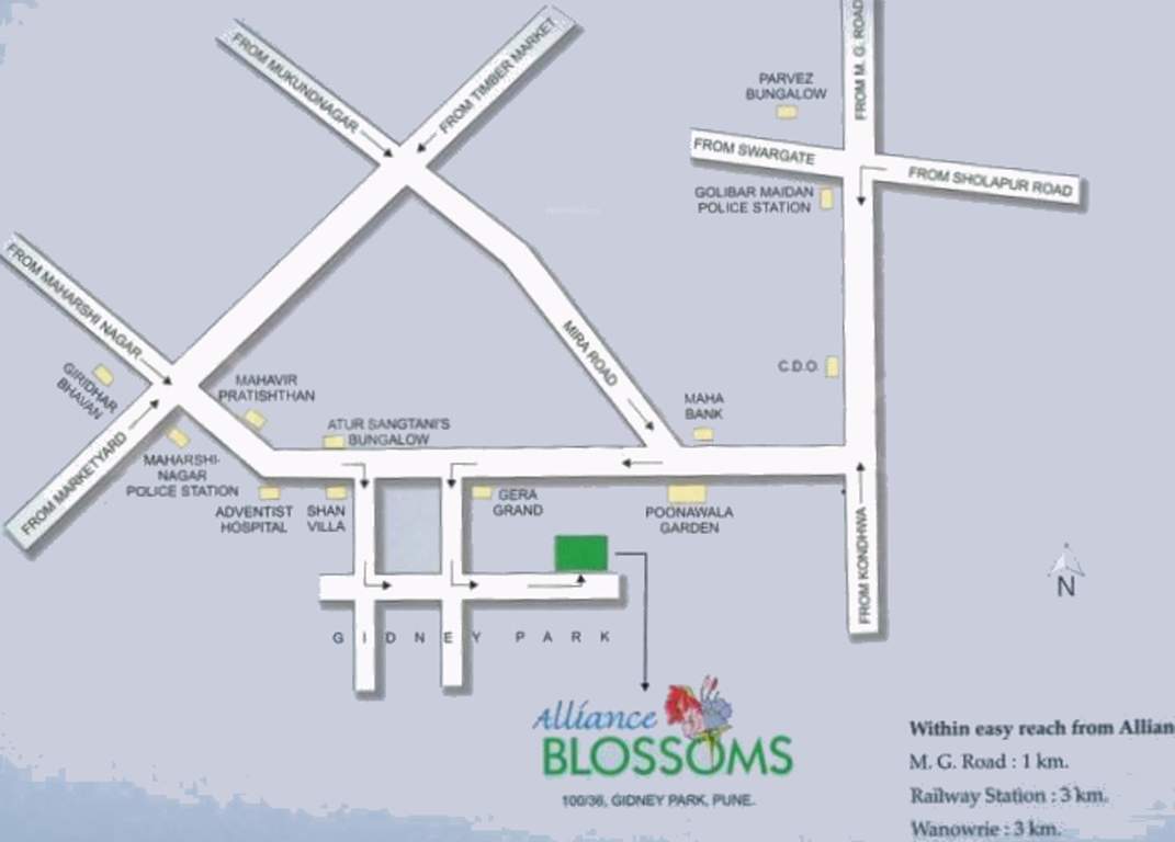  blossom Images for Location Plan of Alliance Blossom