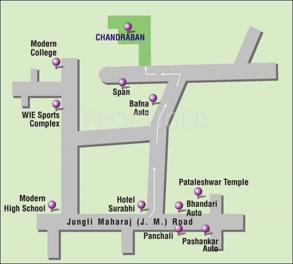 Yugal Constructions Chandraban Location Plan