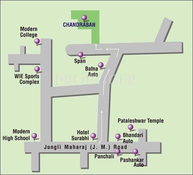 Yugal Constructions Chandraban Location Plan