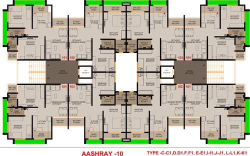 Images for Cluster Plan of Tathya Ashray 10
