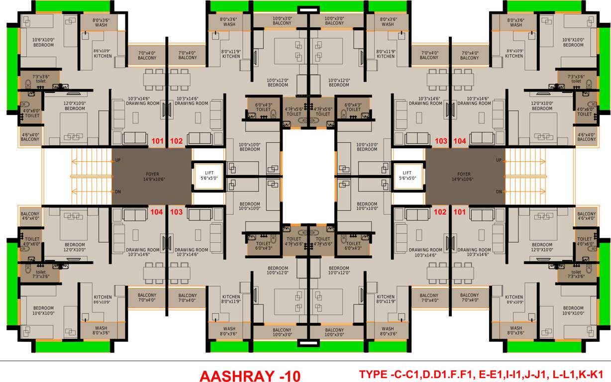 Images for Cluster Plan of Tathya Ashray 10