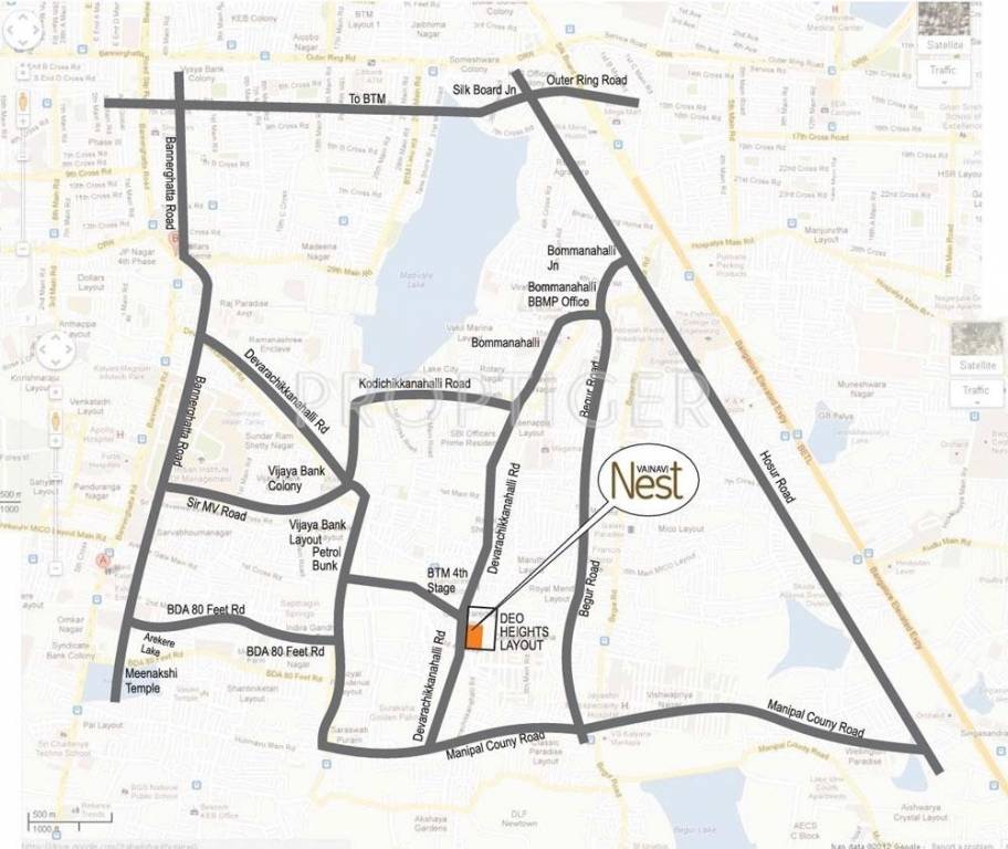 Dreamciti Realty Vainavi Nest Location Plan