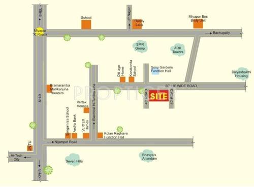  sannidhi Images for Location Plan of Yashoda Sannidhi