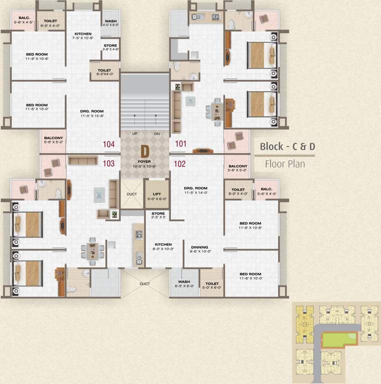  pearl Images for Cluster Plan of Prathna Pearl