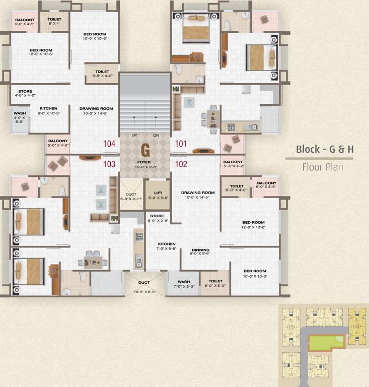  pearl Images for Cluster Plan of Prathna Pearl