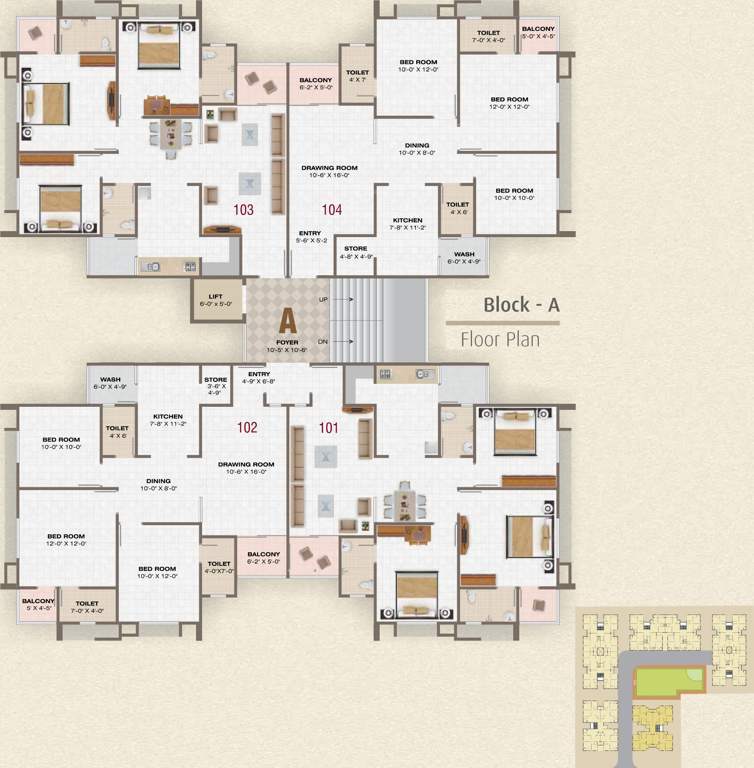  pearl Images for Cluster Plan of Prathna Pearl