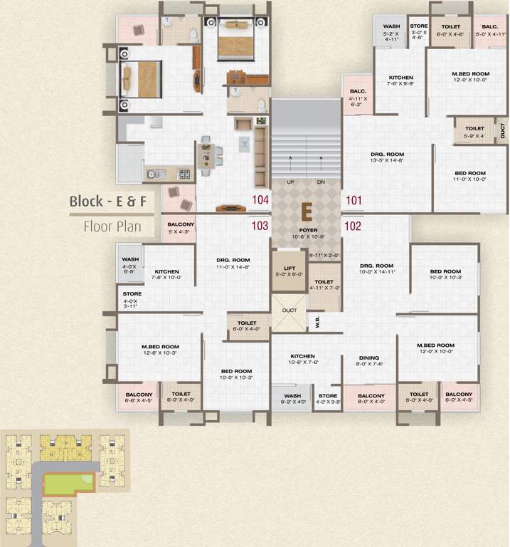  pearl Images for Cluster Plan of Prathna Pearl