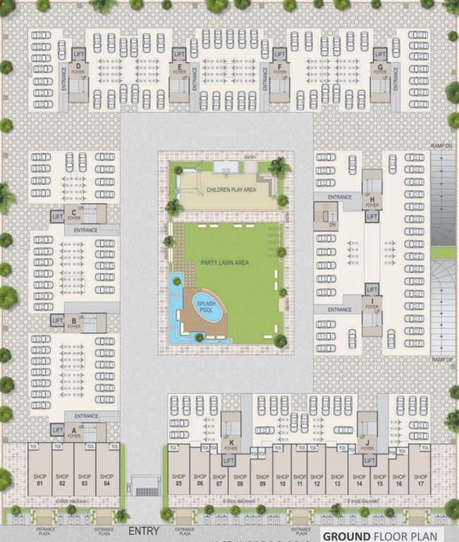 lavish Images for Cluster Plan of Prathna Lavish