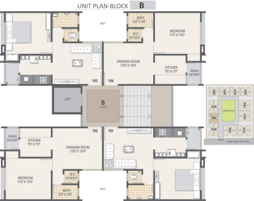 lavish Images for Cluster Plan of Prathna Lavish